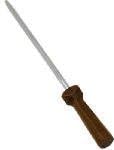 Chicago Cutlery Sharpening Steel Walnut Tradition 10" Stainless Steel Clampacked