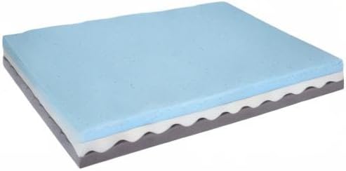 Lux Dog Bed by Wag | Quad Layer Technology with Memory Foam, Orthopedic Foam, and Cooling Gel. Machine Washable Cover. Navy, Medium