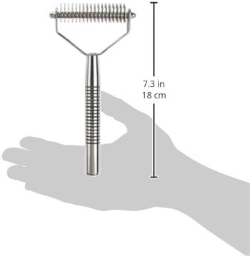 Oster Dog Rake and Shedding Brush, 18-Tooth Coarse, Wide (078928-300-000)