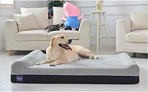 Laifug Extra Large Pet/Dog Bed with Removable and Washable Waterproof Inner Cover (Extra Large Replacement Cover (50" x 36" x 10") Slate Gray)