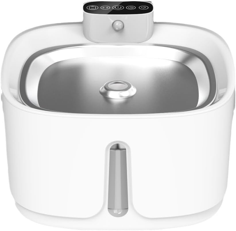 Cat Water Fountain Cordless, 108 OZ 3.2L Rechargeable Wireless Battery Operated, Pet Cat Dog Water Dispenser for Drinking, Replacement Filter,Motion Sensor, Quiet Pump