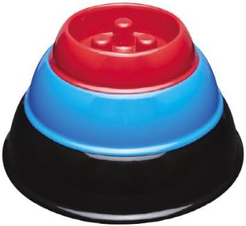Brake-Fast Dog Food Slow Feed Bowl - Medium Blue