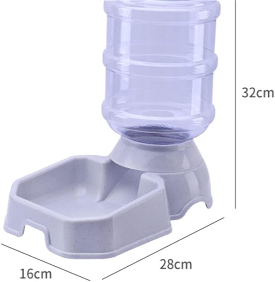 Pet Cats Automatic Feeders Large Capacity Cats Water Fountain Plastic Dog Water Bottle Feeding Bowls Water Dispenser for Cats (Gray)