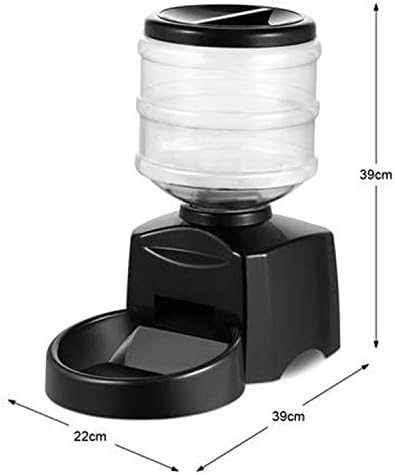 Automatic Pet Feeder for Cats Dog Electric Dry Food Dispenser Water Fountain 5.5L LCD Screen Timer Voice Recording Pet Product