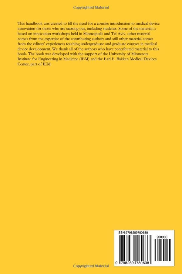 Medical Device Innovation Handbook