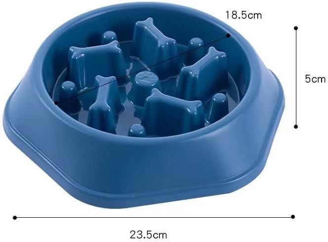 Slow Feed Puzzle Bowl for Dogs β Interactive Anti-Choke Design, Non-Slip & Easy Clean, Ideal for Puppies & Adult Dogs (Blue)