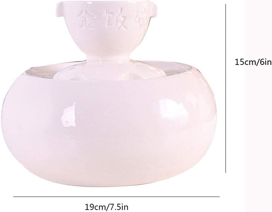 Fountain Intelligent Ceramic Pet Water Dispenser Pet Outdoor Automatic Feeder Cat Drinking Water Bowl Circulation Pet Water Dispenser (Color : Pink)