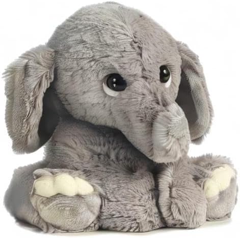 Aurora® Playful Lil Benny Phant™ Baby Stuffed Animal - Soft & Cuddly Toy - Imaginative Play - Gray 9 Inches
