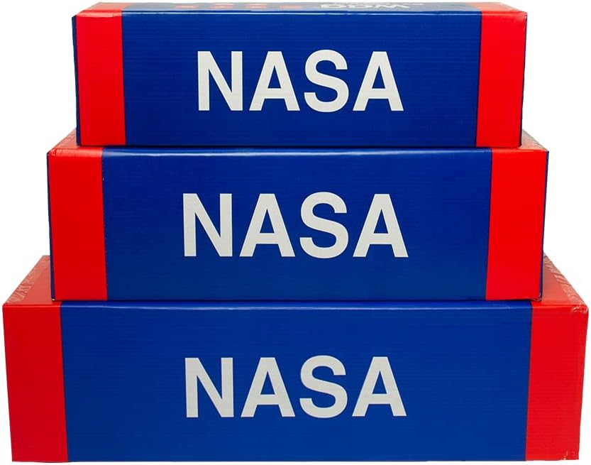 NASA Limited Edition Dog Bed by Wag | Cooling Gel Infused Memory Foam | Out-of-This-World Supportive Orthopedic Foam | Machine Washable Cover and Water Resistant Liner | Medium, Space Grey