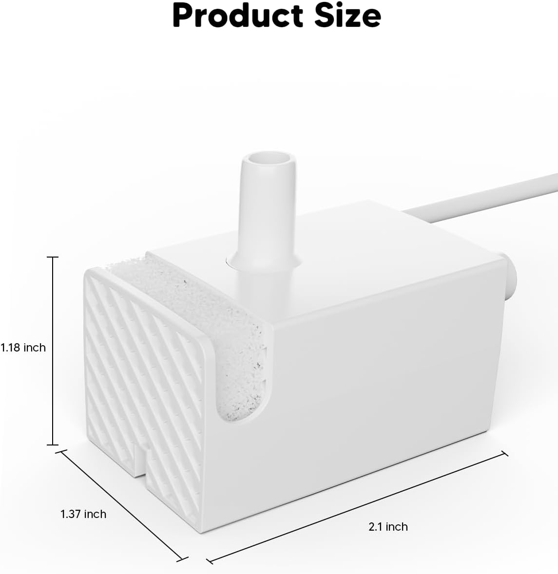 WOPET Cat Water Fountain Pump for W03 Lite Cat Fountain, Wired Cat Fountain Pump Replacement