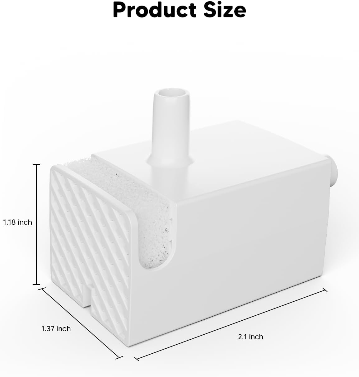 WOPET Wireless Cat Water Fountain Pump for W03 Ceramic Cat Fountain, Pet Fountain Pump Replacement