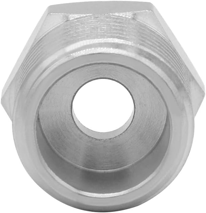 Joywayus 1/2 G Male to 3/8 Compression Female Thread Bushing Pipe Fitting, Nickel Plated Brass Reducer Faucet Connector Water Hose Adapter, Supply Line Adapter for RV Kitchen Bathroom Plumbing 2PCS