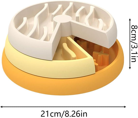 Interactive Slow Feeder Bowls, Puzzle Dog Food Dish, Pet Feeding Tool, Sturdy Design with Slow Eating Pattern, Pet Accessory for Puppy Cat Small Medium Breed Indoor Enrichment Boredom Prevention
