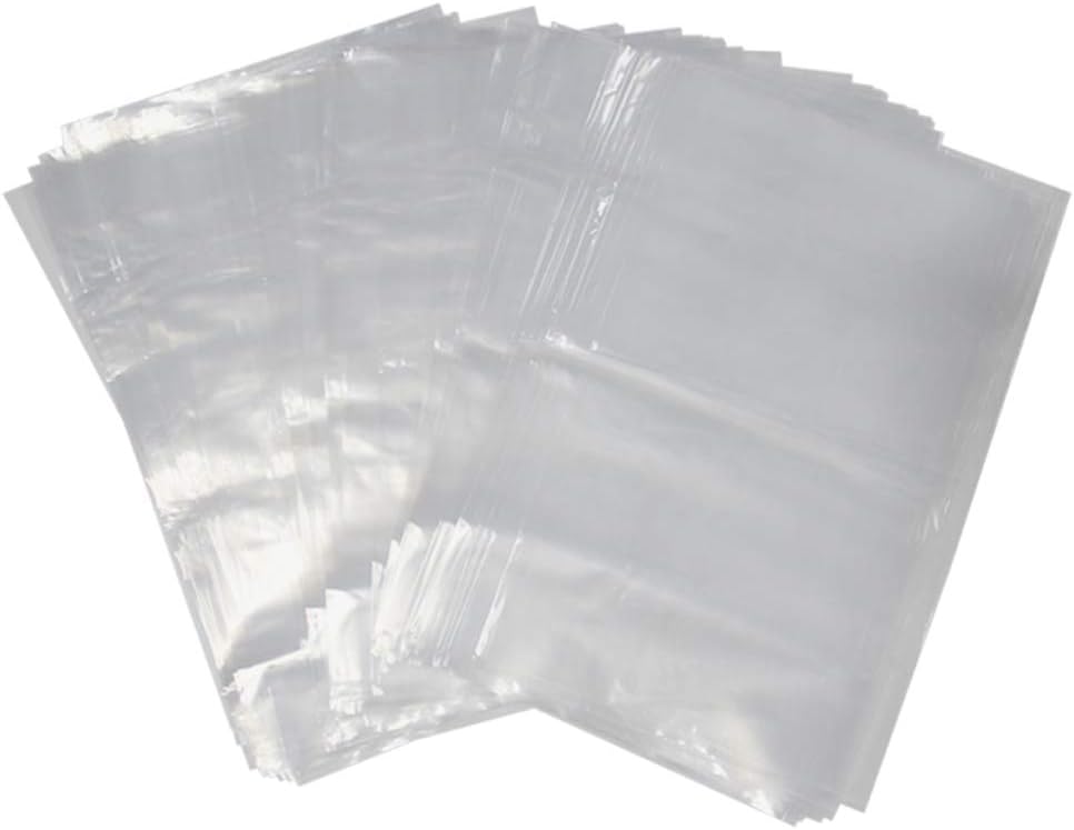 100 Pack Plastic Fish Bags 9x15 Inch Clear Polyethylene Bags Food-grade Plastic Bag Leak-proof and Recyclable Fish Bag Transport for Live Fishes Storing and Transporting(2 mil)