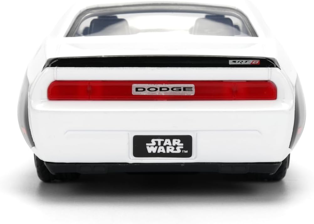 Jada Star Wars Stormtrooper 2014 Dodge Challenger SRT8 Diecast Model – 1:32 Scale Hollywood Rides Toys, Collectible Toy Car for Star Wars Fans