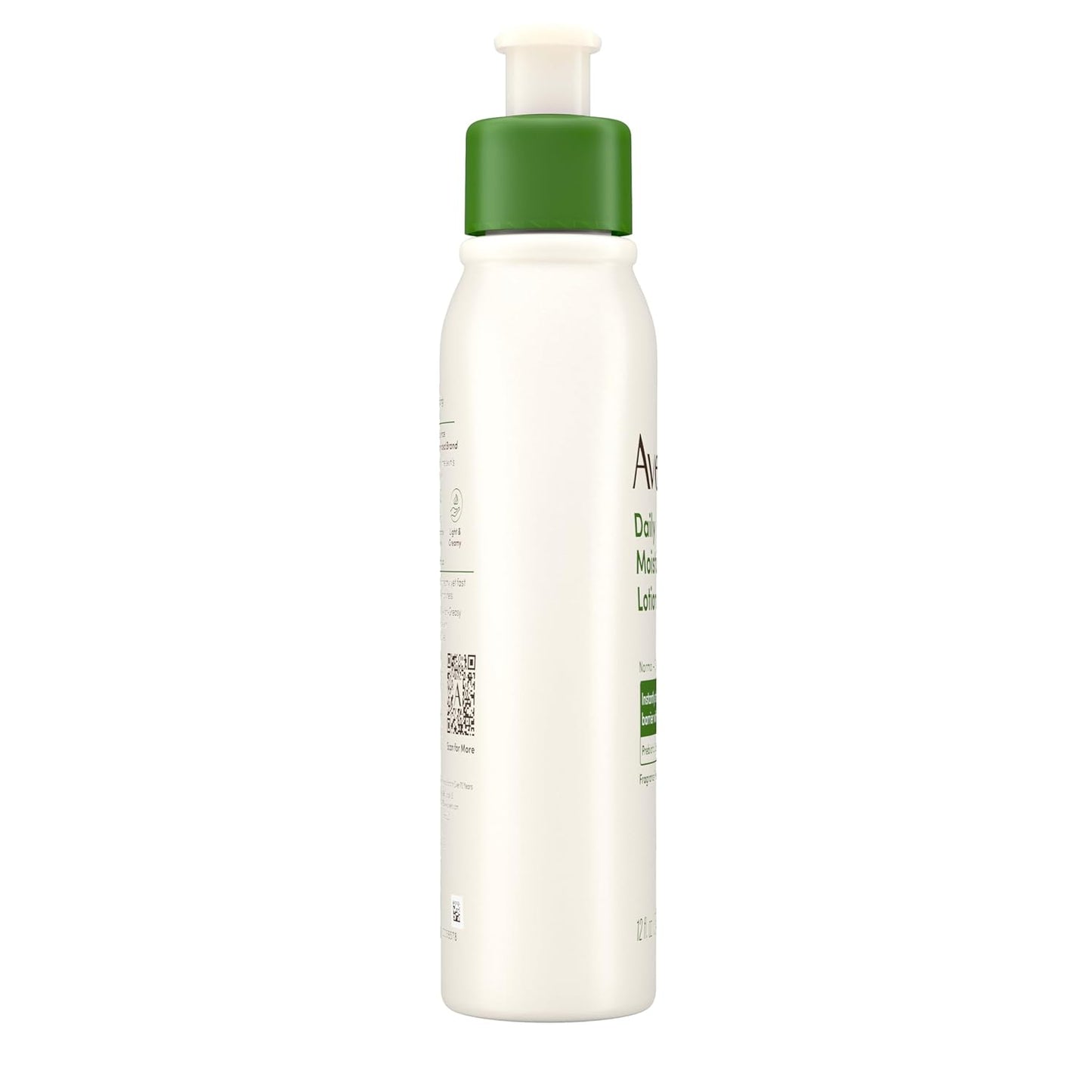 Aveeno Daily Moisturizing Body Lotion with Soothing Prebiotic Oat, Gentle Lotion Nourishes Dry Skin With Moisture, Paraben-, Dye- & Fragrance-Free, Non-Greasy & Non-Comedogenic, 12 fl. Oz
