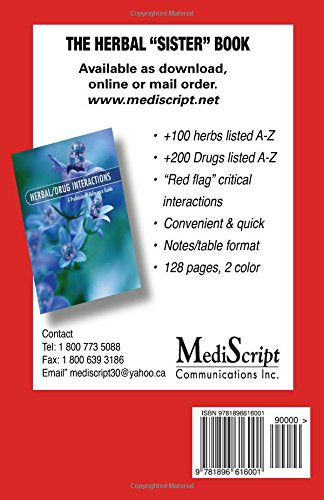 Drug / Vitamin Supplement Interactions: A Professional Reference Guide for Consumers and Health Professionals