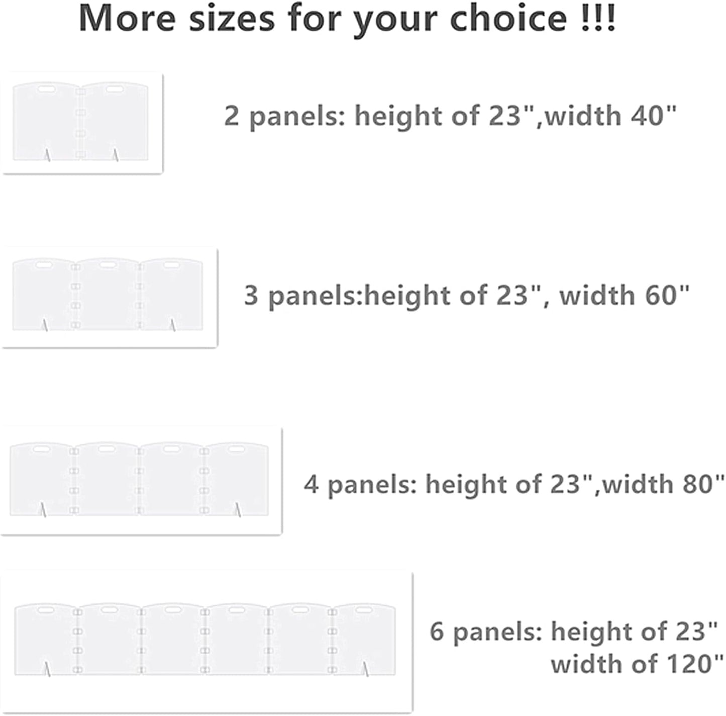 Clear Freestanding Dog Gate for Indoor Use,Pet Gates for Doorways no Drilling,Acrylic Foldable Dog Gate for Stairs with Support Feet (2 Panel - 40''W x 23''H)
