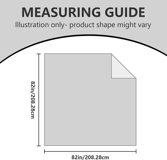 ele ELEOPTION Waterproof Dog Bed Blanket Cover Washable Extra Large Pee Pads for Dogs Reusable Absorbent Puppy Pet Pee Pads for Sofa, Bed, Couch 82x 82inch Gray