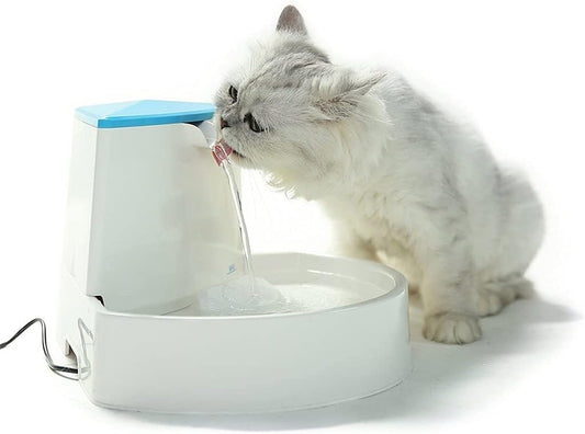 Automatic Cats Fountain Drinking Feeder 2.5L Pet Fountain Automatic Water Dispenser for Dogs and Cats Healthy and Hygienic (Blue)