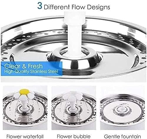 Cat Water Fountain Automatic Pet Water Fountain Dog Cat Water Dispenser Pet Flower Drinking Fountains 2.4L Indoor Pet Water Fountain