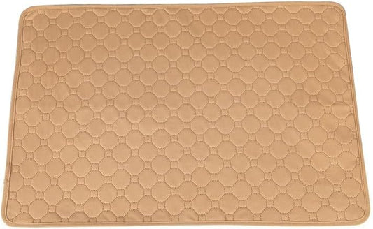 Ovale Waterproof Dog Cover, Dog Mat, Fast Absorption, Reusable, Non-Slip, for Small and Medium Dogs( 24" x 18”, Beige)