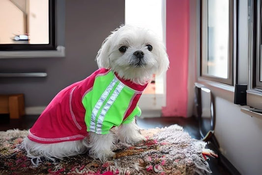 Louie de Coton® Sun Shirt for Dogs | Medium Dog Shirts | Dog Clothes with UV Protection Cooling T-Shirt for Pets | UPF50+ Max Protection from Sunburn | Dog Tshirts for Medium Dogs Made in USA
