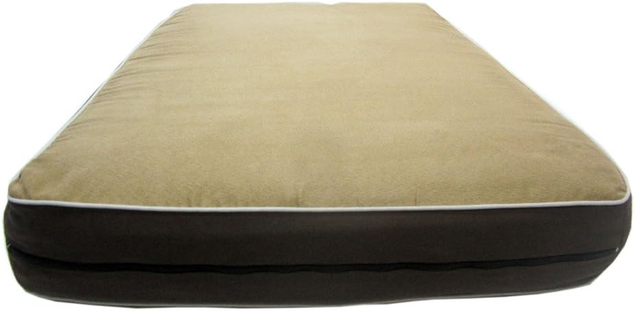 New Age Pet InnPlace Large Dog Cushion - 3" Thick Foam Pad with Removable, Washable Cover, for Large Dogs and Puppies, Provides Comfortable Restful Sleep, Compatible with Various Kennel Sizes