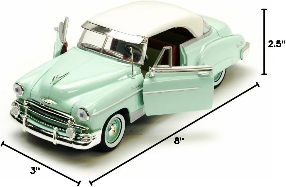 1950 Chevy Bel Air, Green - Motormax Premium American 73268-1/24 Scale Diecast Model Car