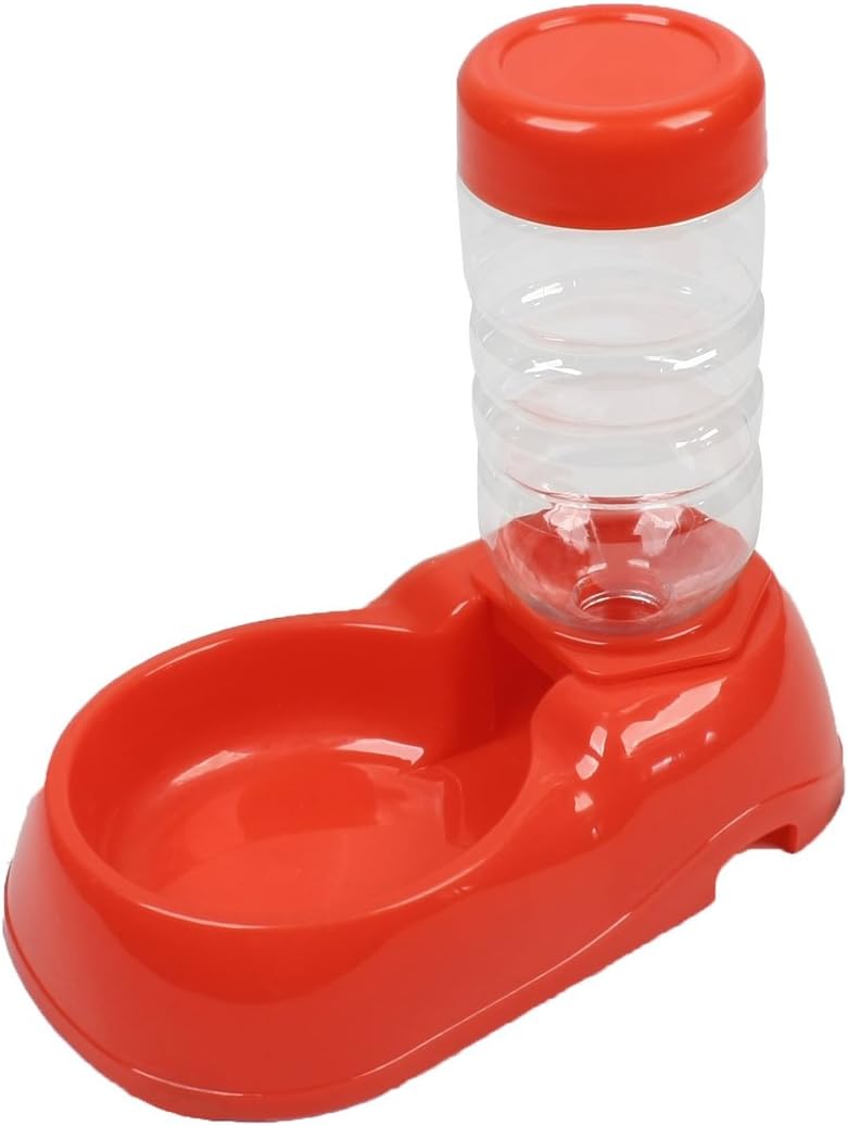 Refilled Pet Dog Cat Water Feeder Drinking Fountain Bottle Red (id: 990 b87 622 9c4 d03