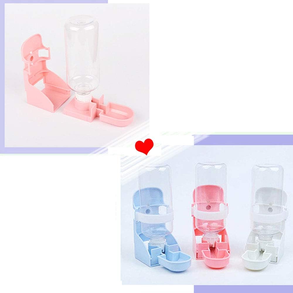 17oz Rabbit Water Feeder, Pet Cage Suspended Water Dispenser, Hanging Automatic Small Animal Bottle Bowl for Bunny Chinchilla Hedgehog Ferret Hamster