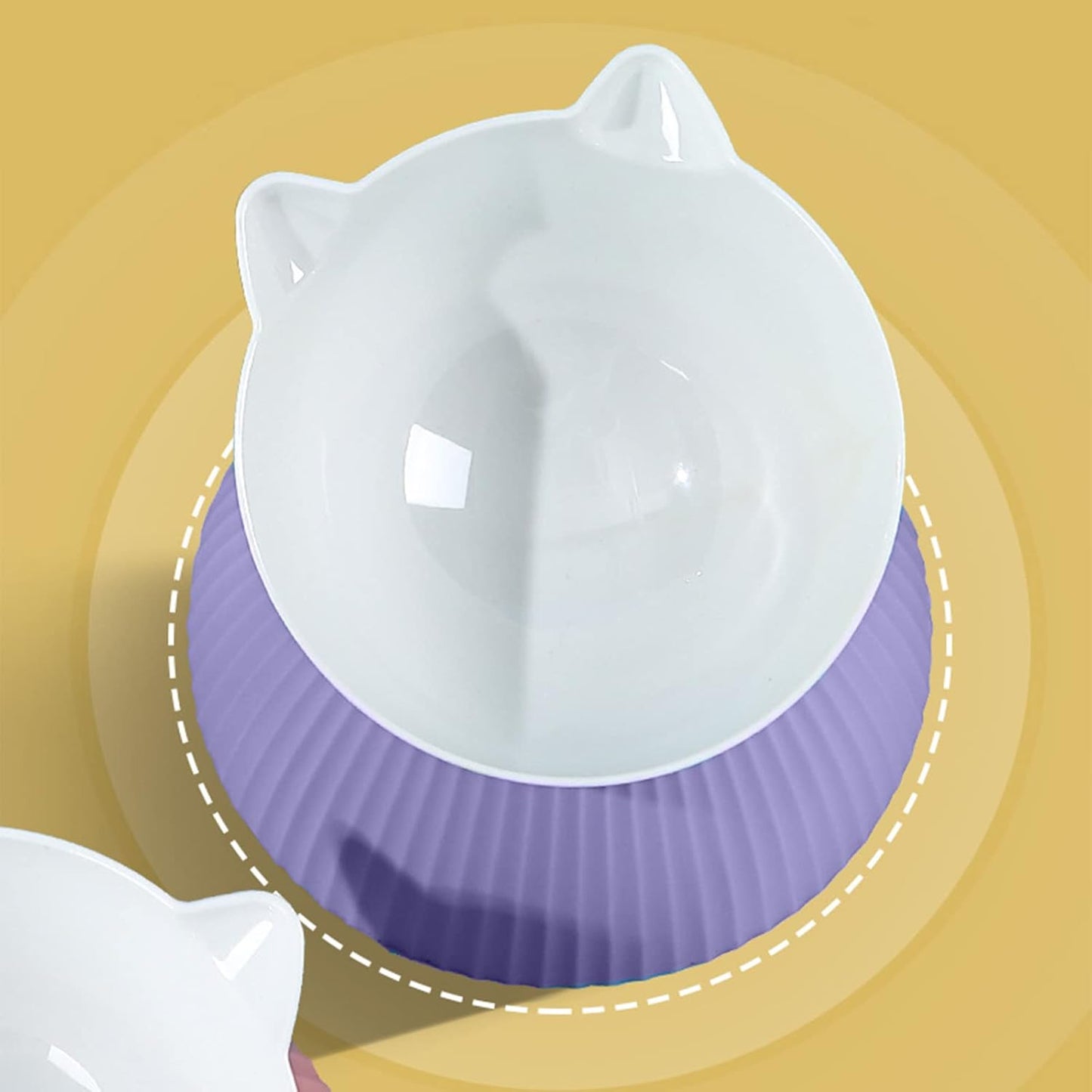 Elevated Pet Bowls for Cats Food Water Bowl for Cat Bowl Pet Feeding for Cat Dogs Feeder Neck Guard Stand