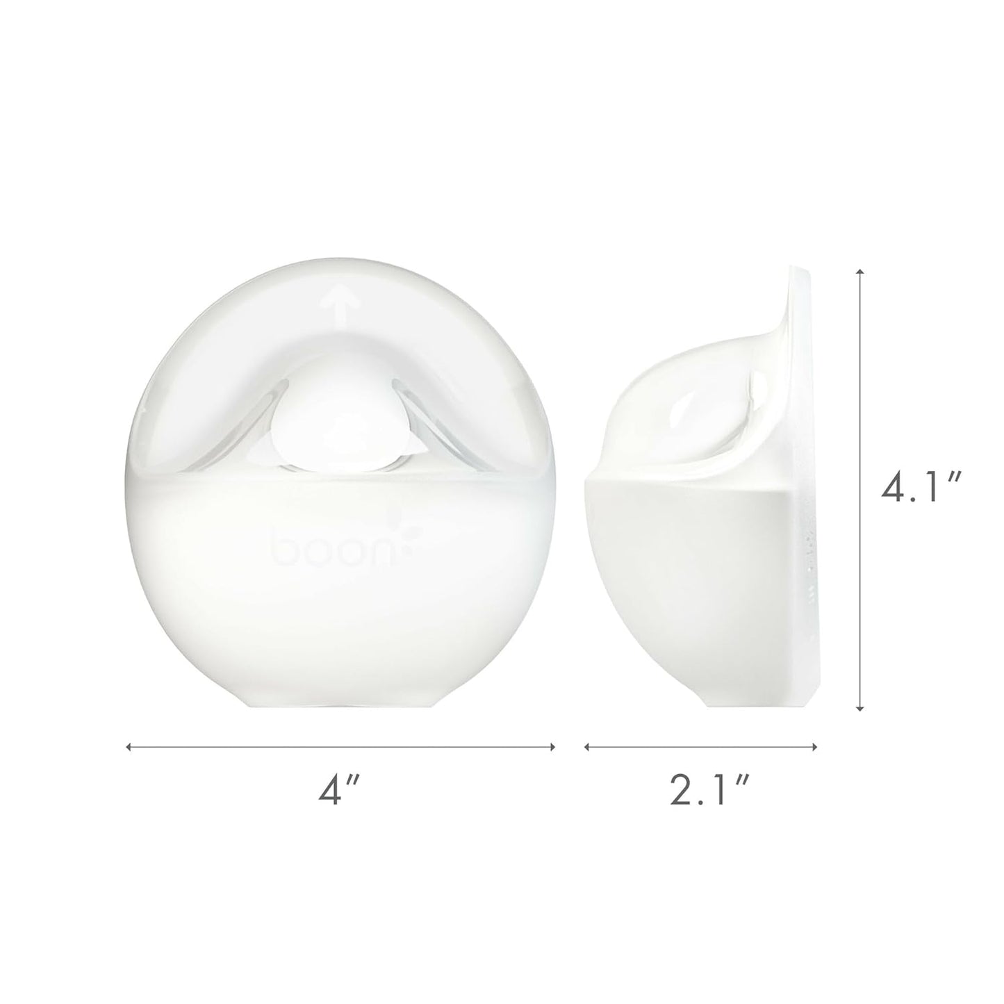 Boon Trove Silicone Manual Breast Pump - Passive Milk Collector - Hands Free Breast Pump for Nursing - Breastfeeding Essentials - 1 Count