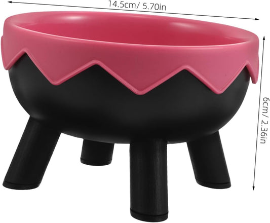 Milisten Elevated Pet Bowl Stand for Whisker Friendly Cats Dogs Raised Cat Dog Food Bowls Non-Slip Base for Indoor Use