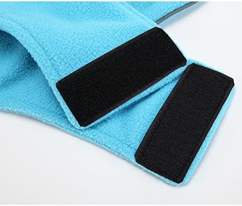 Creation Core Windproof Plush with Sport Vest Dog Clothes Night Reflective Jacket Pet Keep Warm Jacket No Pull No Choke Design Eco-Friendly for Small and Large Big Dog(Blue L)