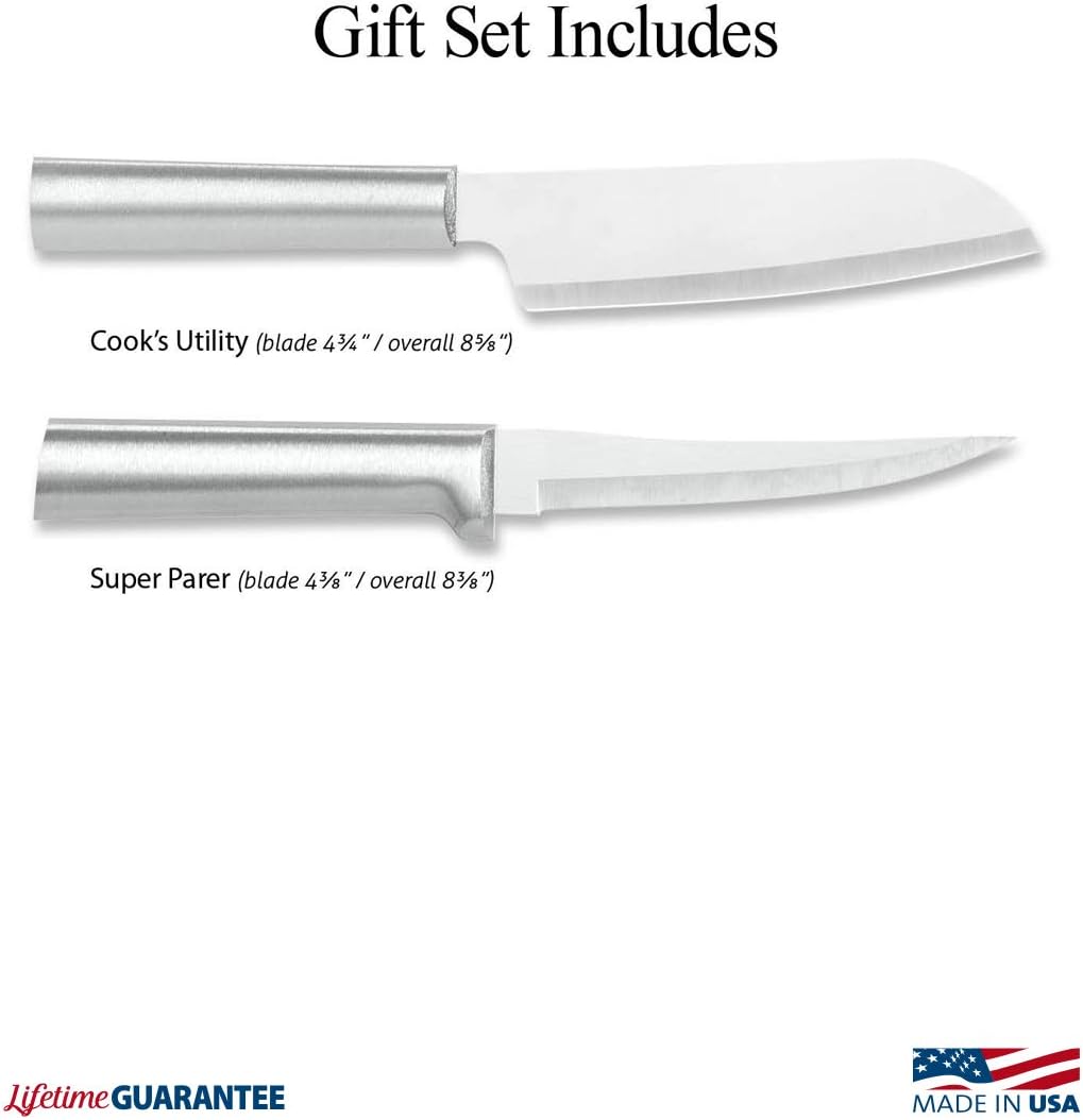 Rada Cutlery Cook’s Select Knife Gift Set (S53), 2-Piece Knife Set, Stainless Steel Blade, Silver Handle