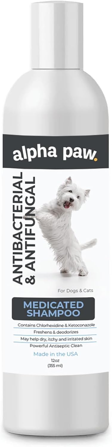 Smiling Paws Pets Medicated Shampoo for Dogs & Cats - Passionfruit Scent (12oz)