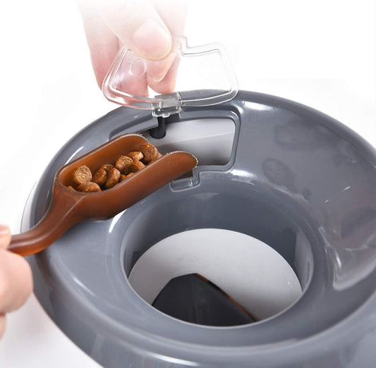 hejhncii Dog Slow Feeder Treat Dispenser Toy Interactive Puzzle Ball Toy for Indoor Outdoor Dogs with Removable Plates Spoon Toys