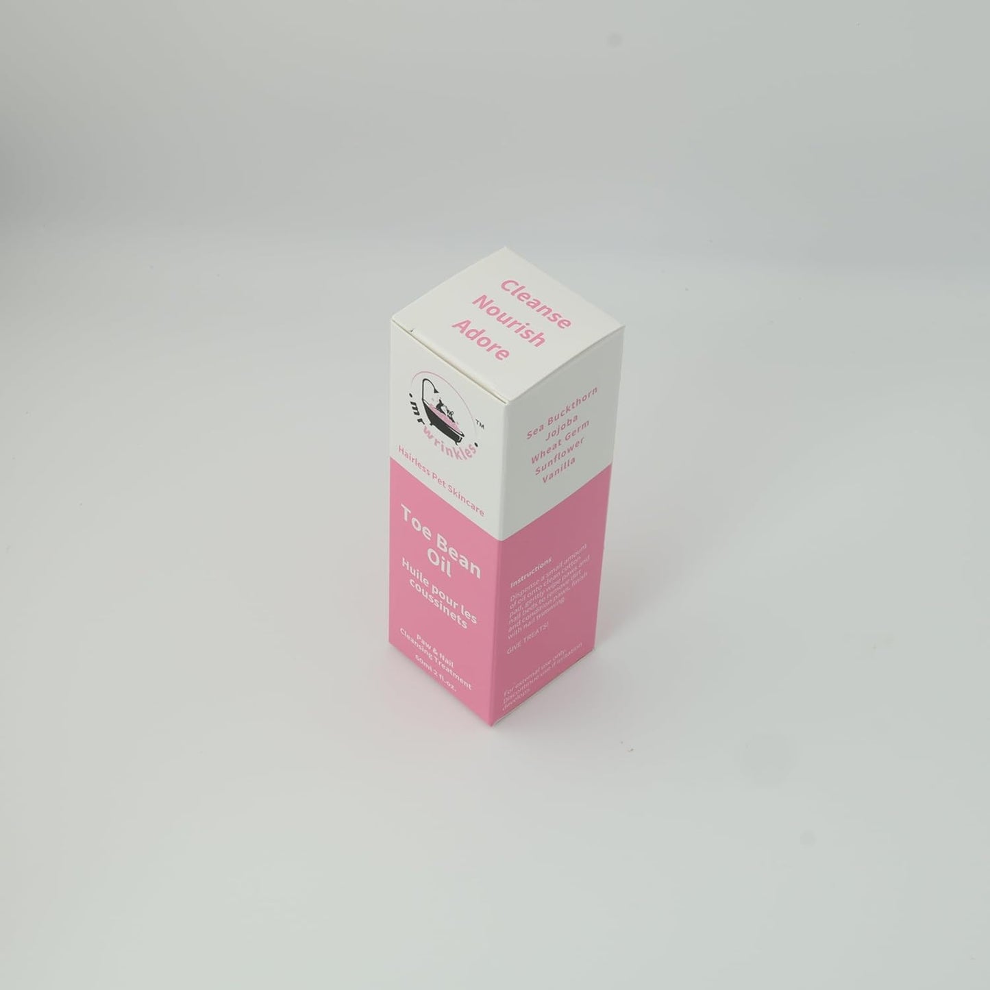 Toe Bean Oil: Premium Paw & Nail Cleansing Treatment, 100% Natural, Safe for All Cats and Dogs, 2 Fl. Oz.