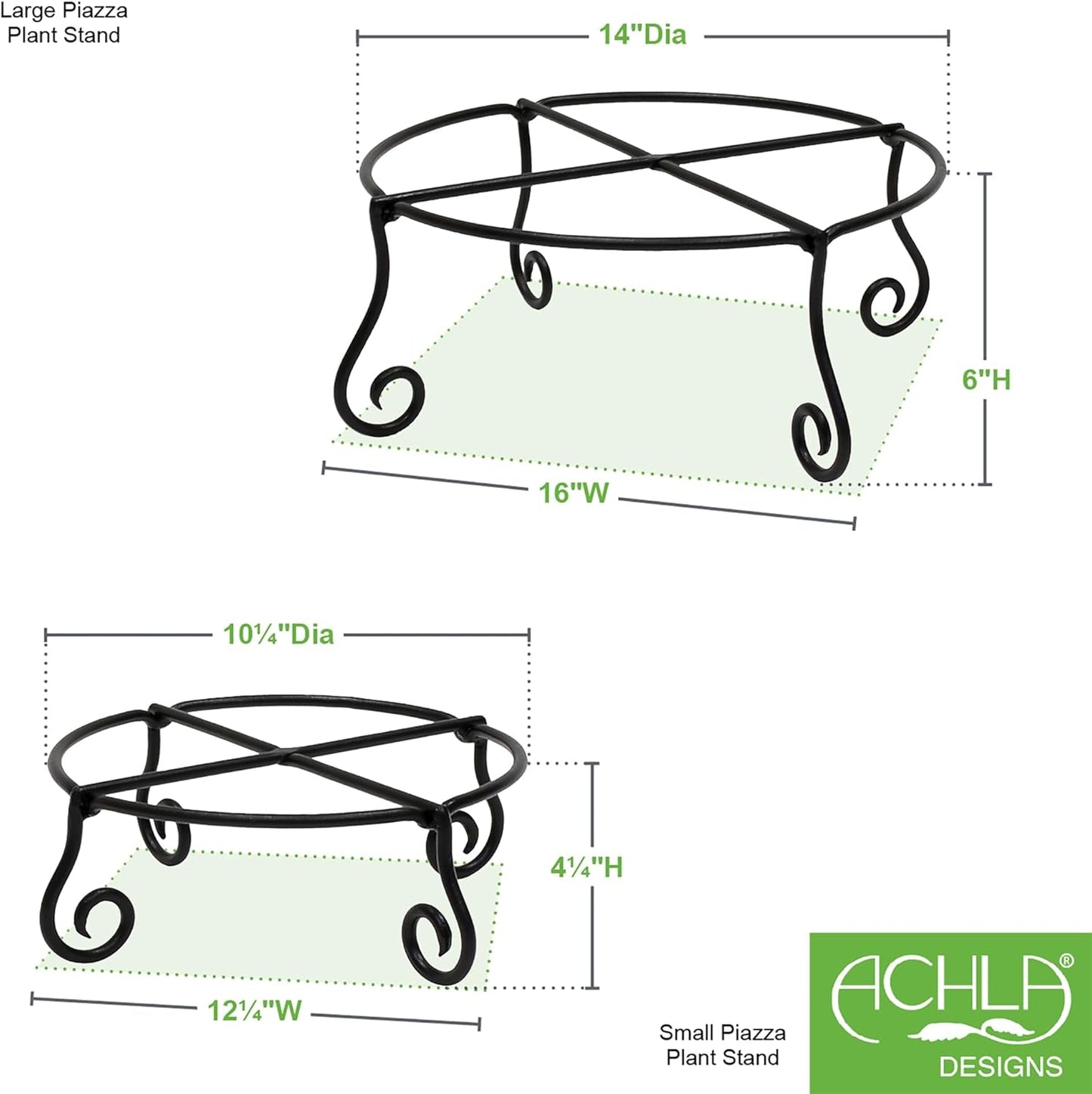 10" Piazza Plant Stand