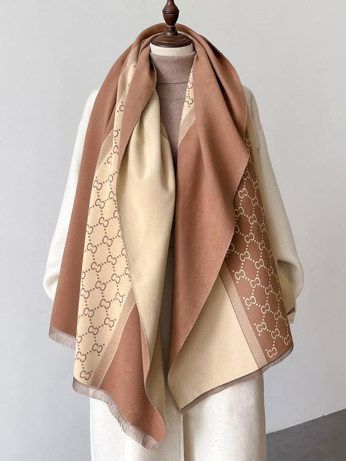 FairyCity Pashmina shawl wraps for women Winter Warm blanket Scarf Soft Reversible Long Large Scarves