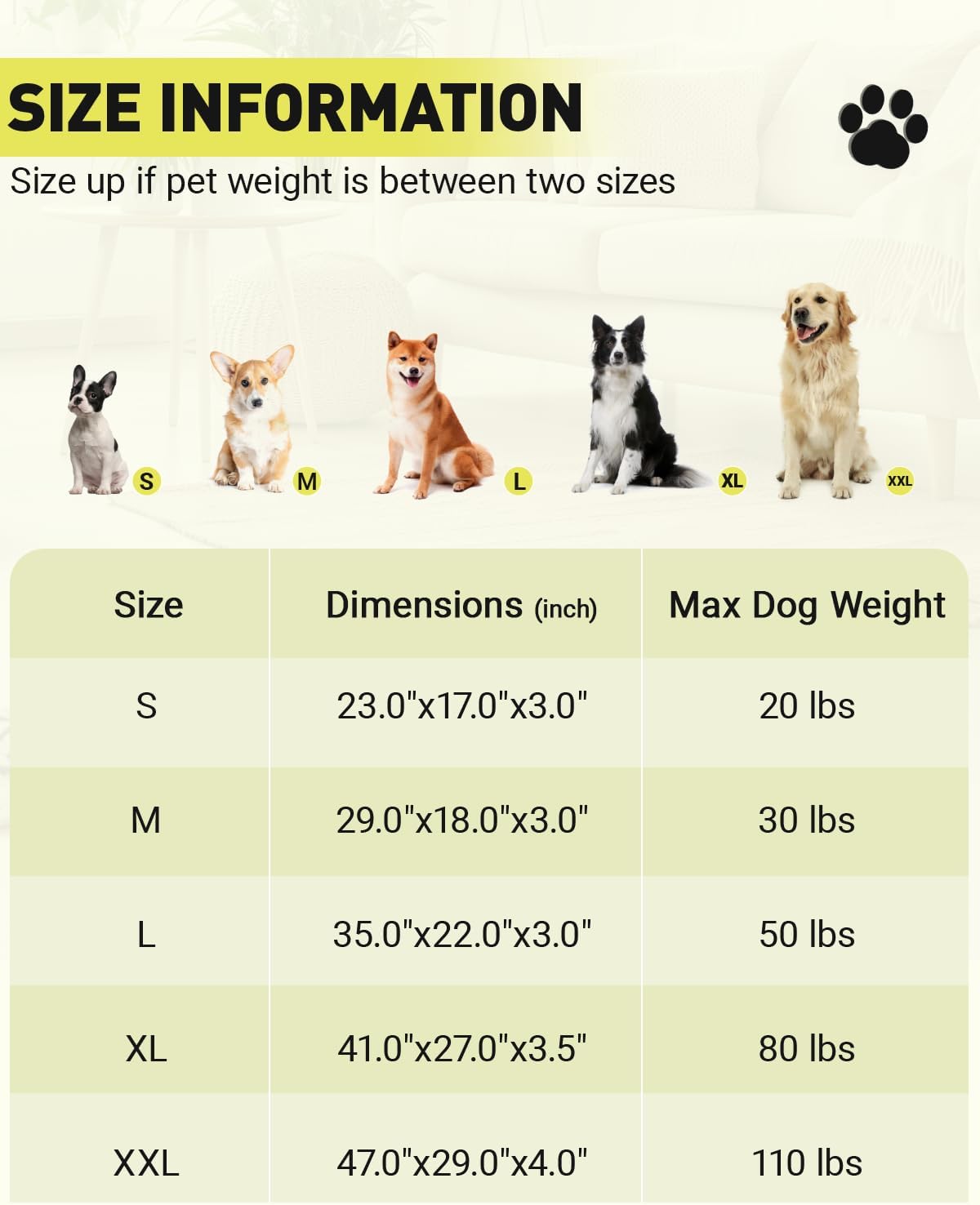 Dog Bed for Crate for Medium Large Sized Dog, Machine Washable Bed Plush Pet Kennel Pad with Non-Slip Bottom, Pet Sleeping Mat, 35x23 Inch, Dark Gray