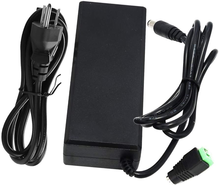 12V 8A 96W Power Supply Adapter AC to DC Converter Charger AC 110V ~ 240V to DC 12V 8Amp Transformer for Water Pump, CCTV, Computer Project