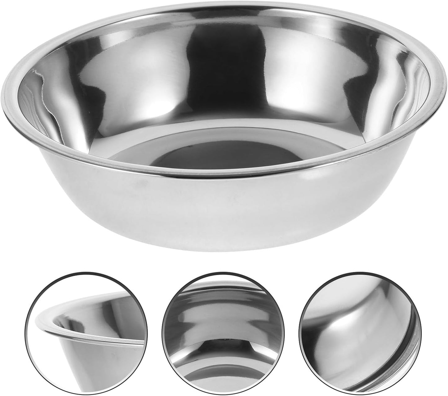 Milisten 5pcs Stainless Steel Pet Food Bowls Round Puppy Bowls Sturdy Dog Feeder Set for Indoor Feeding