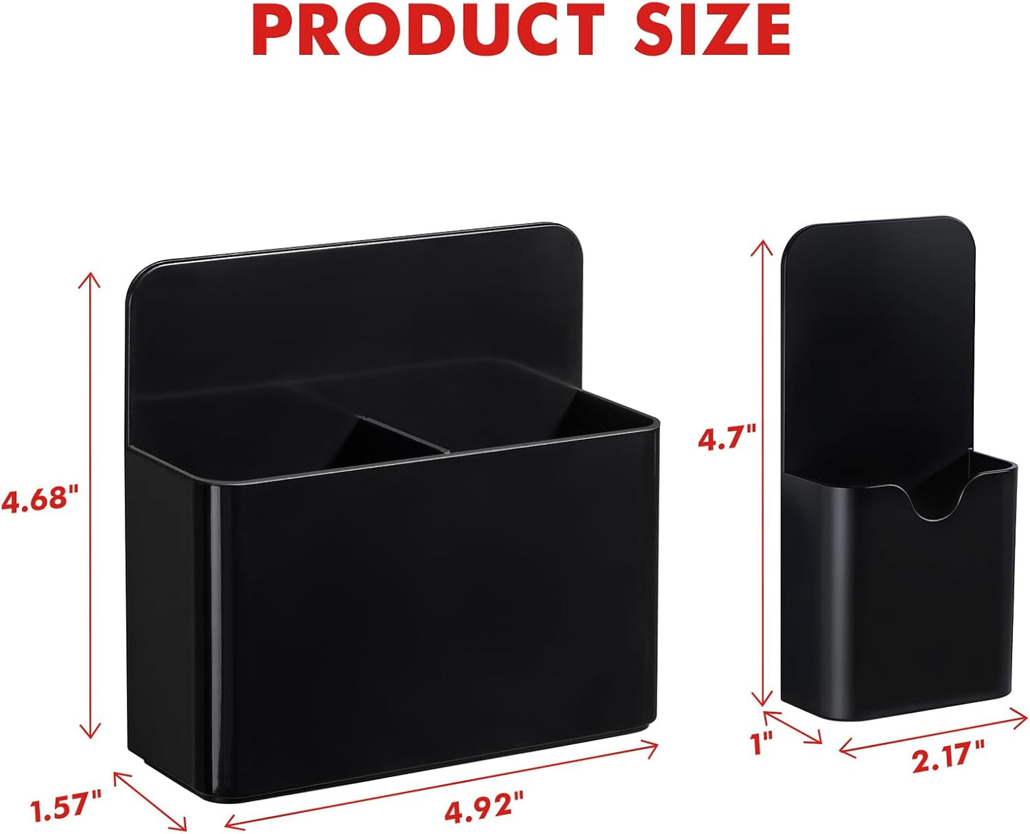 BEYGORM Magnetic Marker Holder for Whiteboard and Locker, 4 Pack Magnetic Cups for Dry Erase Markers, Pen and Pencil Organizer for Fridge Storage, Classroom and Office Accessories (Black)