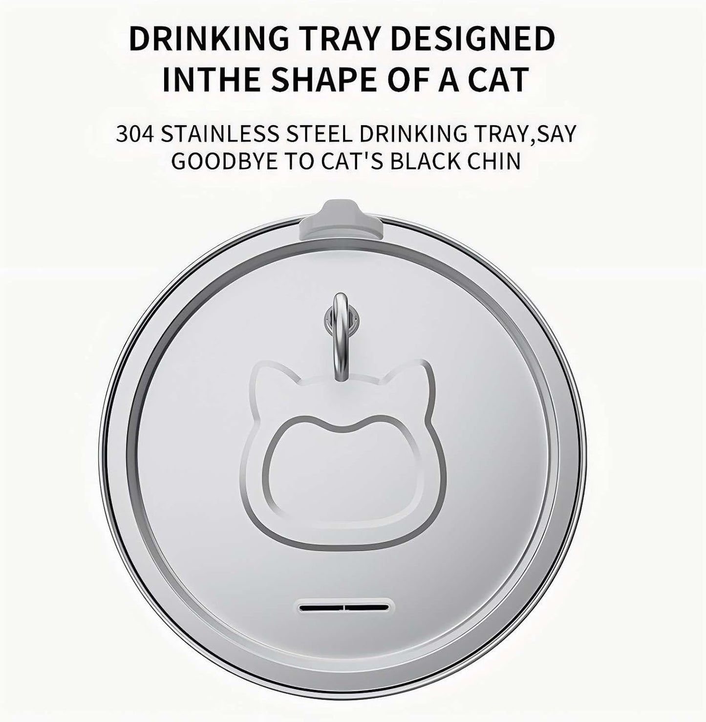 Large Dogs Water Fountain, 8L/270oz Stainless Steel Dog Water Fountain with Visual Water Level Window for Large for Families with Many Pets and Busy Families. with Operating Noise Below 30 decibels