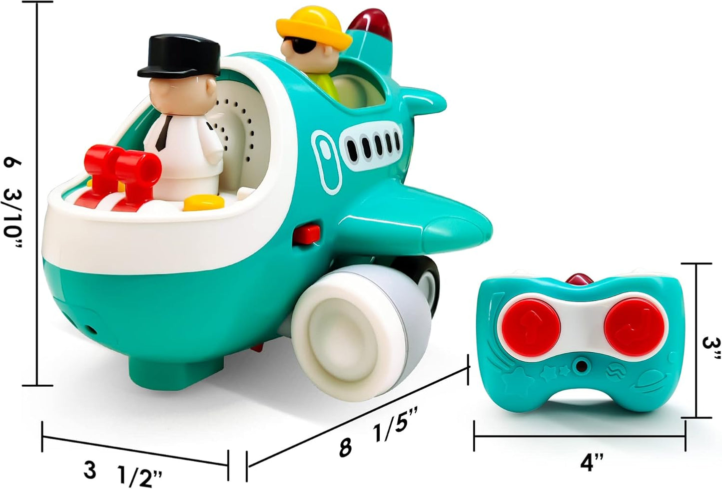 iPlay, iLearn Baby Airplane Toys, Cool Remote Control Plane Toy for Toddlers 2-3, Infant Musical RC Helicopter W/Light Sound, Birthday Gifts for 18 24 Month 2 3 4 Year Old Boy Girl Kids Children