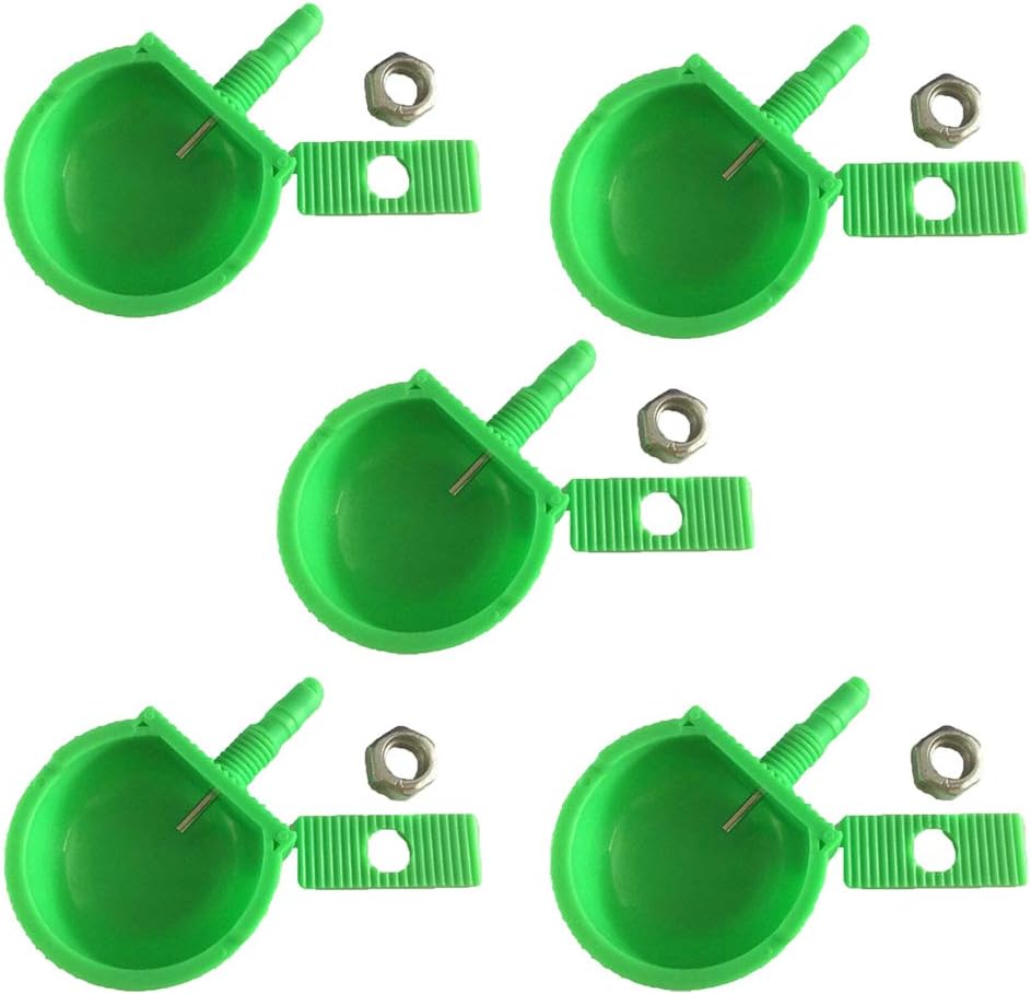 5PCS Rabbit Drinking Fountain Bowls Drinker Nipples, Easy to Install and