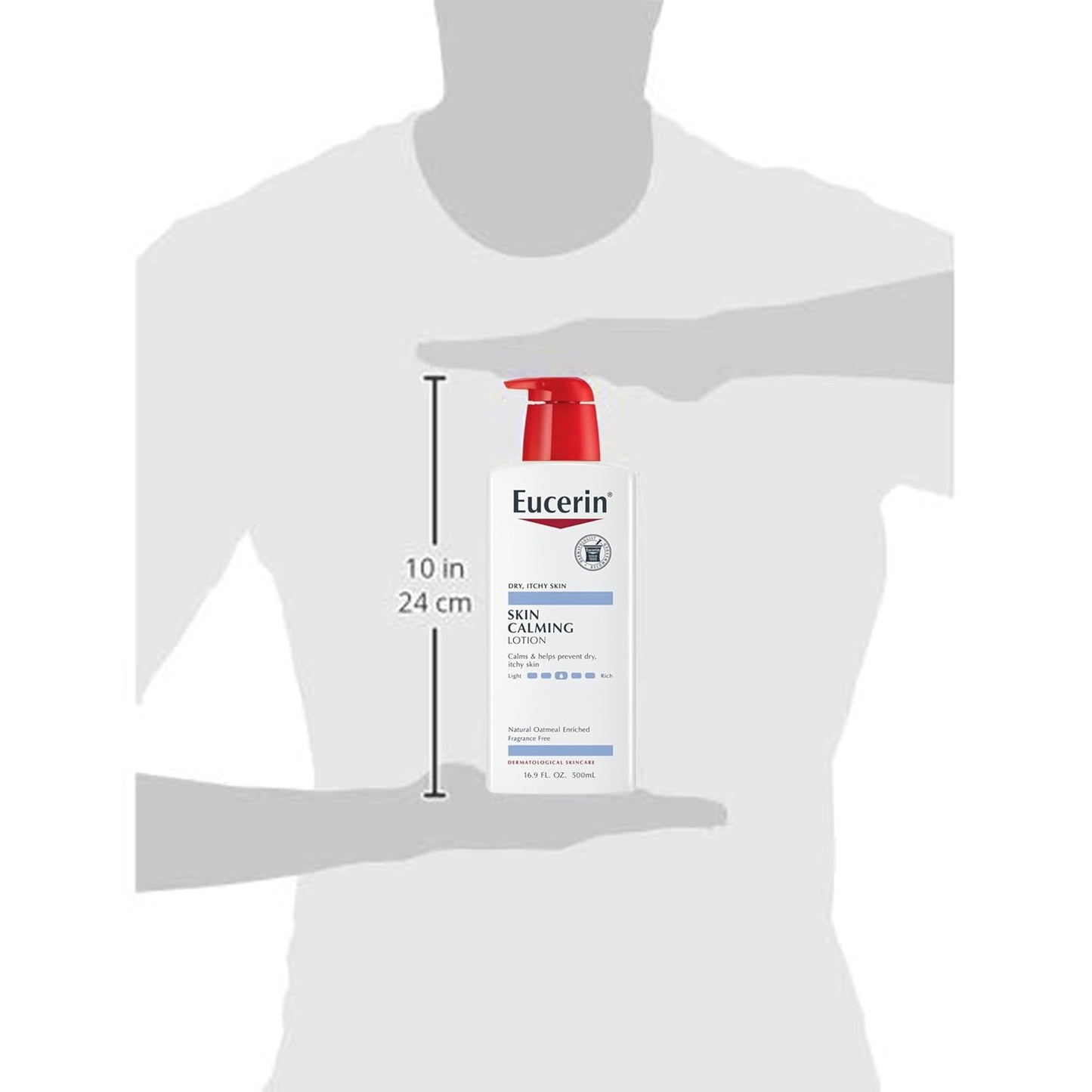Eucerin Skin Calming Body Lotion, Natural Oatmeal Enriched Body Lotion for Dry, Itchy Skin, 16.9 fl. oz. Bottle