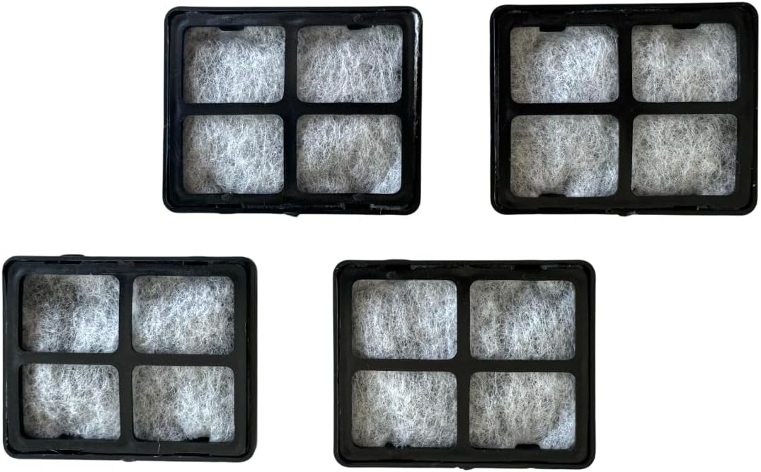 AMICUS 4-Pack Replacement Filter for Aqua Clay, Mini and First Compatible - Cats and Dogs Water Fountain Filter Replacement - Long-Lasting Activated Carbon Filter - Water Fountain Filter Replacement
